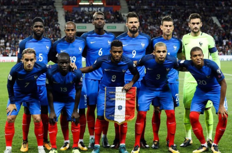 Profil Tim Unggulan Piala Dunia 2018: Prancis