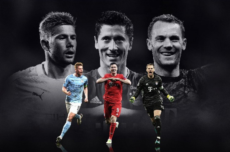 Nomine Pemain Terbaik UEFA 2020 Diumumkan, Tak Ada Nama Messi dan Ronaldo