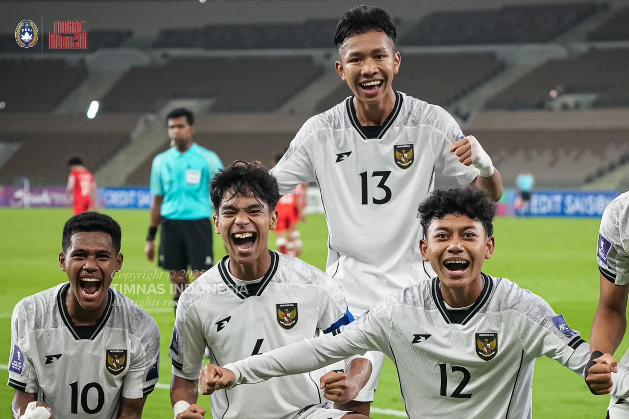 Timnas Indonesia U-17 Jumpa Korea Utara di Perempat Final Piala Asia U-17 2025