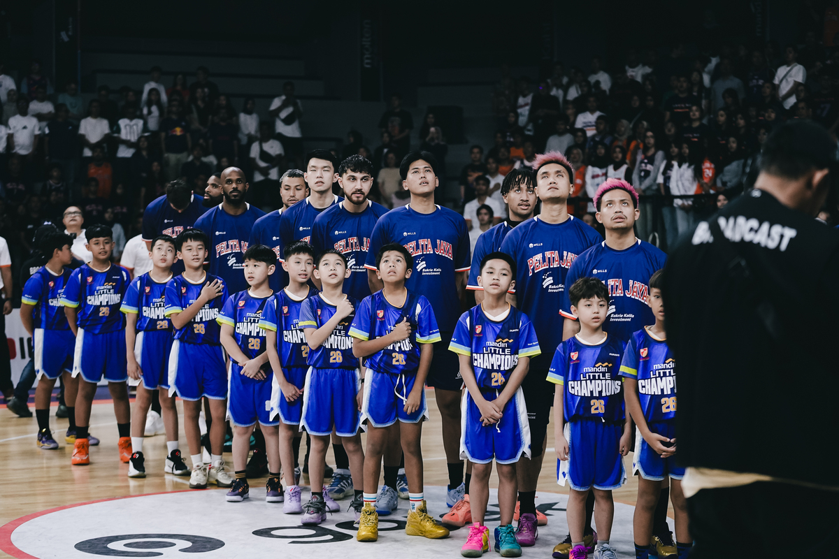 Pelita Jaya saat menghadapi Bogor Hornbills di game 5 Final IBL 2026. (IBL)