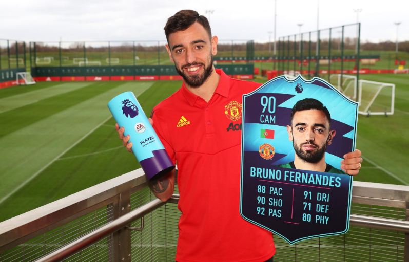 Menangi Penghargaan Pemain Terbaik Bulan Februari, Bruno Fernandes Samai Rekor 12 Tahun Silam