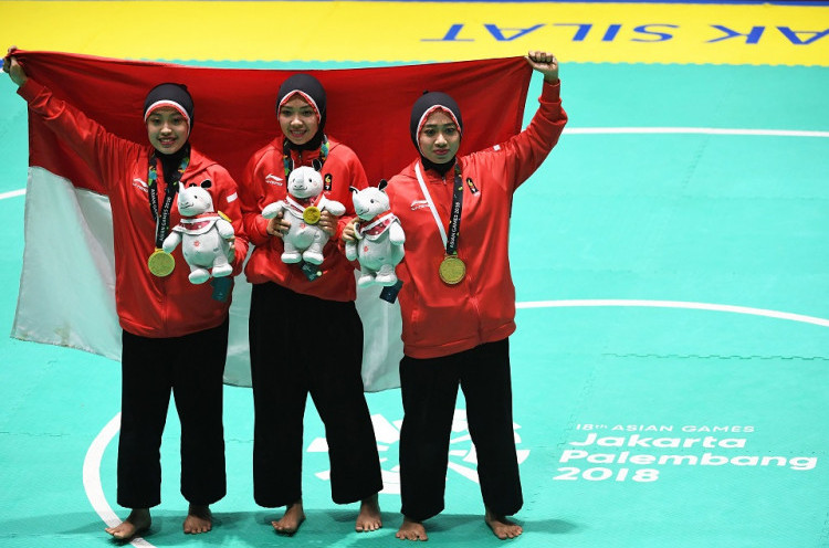 Pencak Silat Putri Beregu Sumbang Medali Emas Asian Games 2018 Ketiga Hari Ini untuk Indonesia