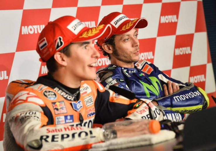 Kini Jadi Rider Senior MotoGP, Marc Marquez Akui Valentino Rossi sebagai Idolanya