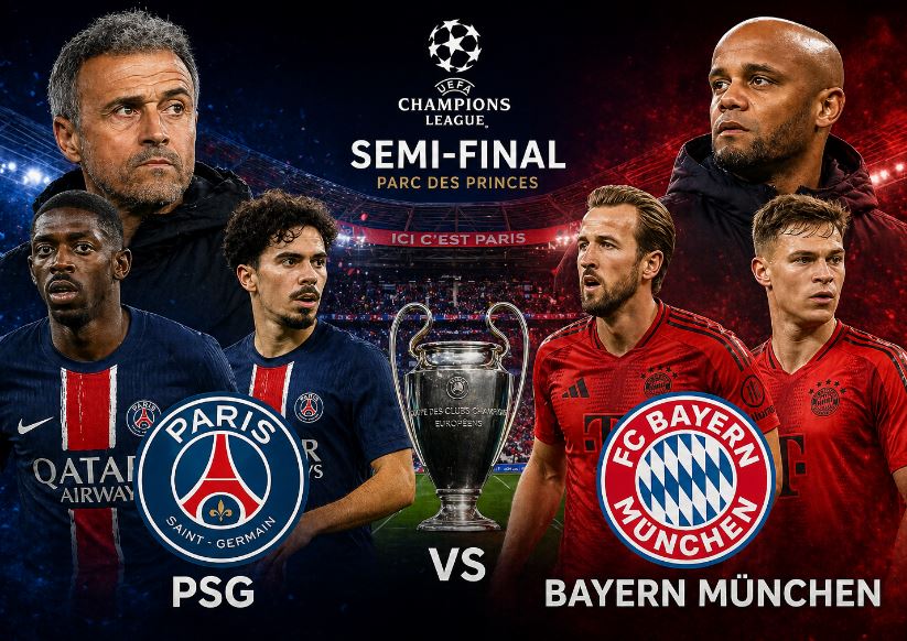 Jadwal Live Streaming PSG vs Bayern Munchen, Laga Semifinal bak Final Liga Champions Dimainkan Rabu (29/04) Dini Hari WIB