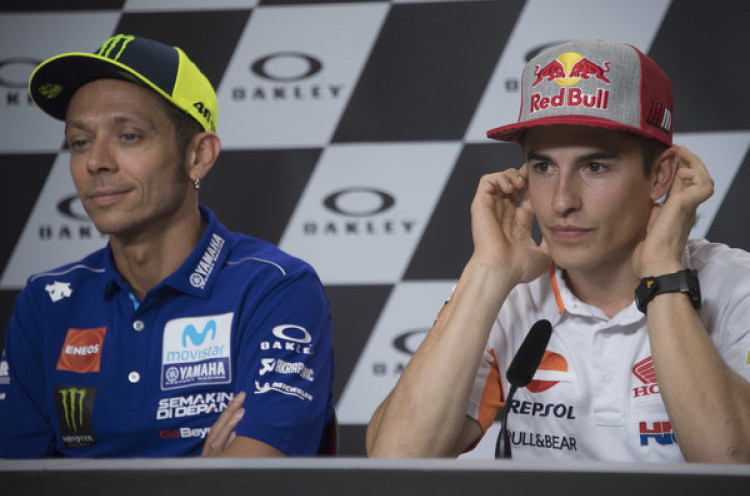 Dibuntuti Marc Marquez pada Kualifikasi MotoGP Katalunya, Valentino Rossi: Dia Pembalap Pintar 