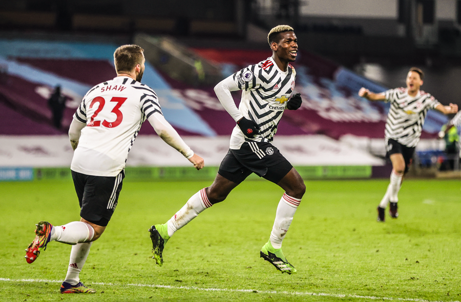 Burnley 0-1 Manchester United: Pogba Antar Setan Merah ke Puncak
