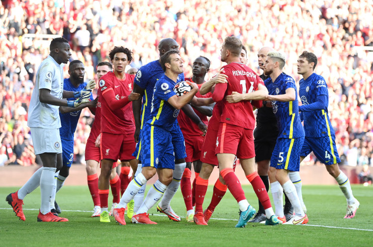 Liverpool 1-1 Chelsea: 10 Pemain The Blues Buat The Reds Frustrasi di Anfield