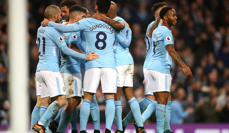 Manchester City Unggul 2-0 atas Manchester United di Babak Pertama