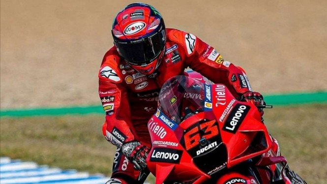 Hasil FP2 MotoGP Jerez: Bagnaia Unjuk Gigi, Rossi Melorot Lagi