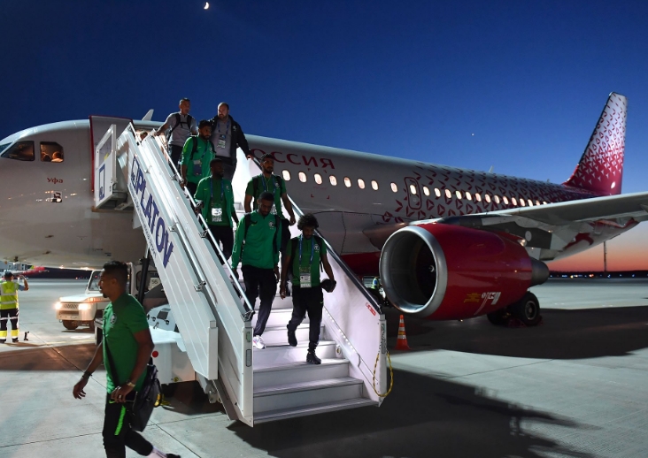Percikan Api Muncul di Pesawat yang Ditumpangi, Timnas Arab Saudi Dinyatakan Selamat