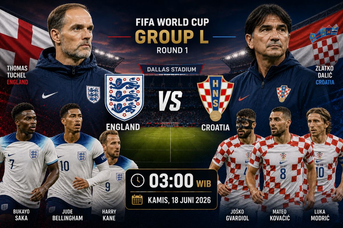 Prediksi dan Statistik Inggris vs Kroasia: Berkaca dari Pengalaman Pahit di Piala Dunia 2018