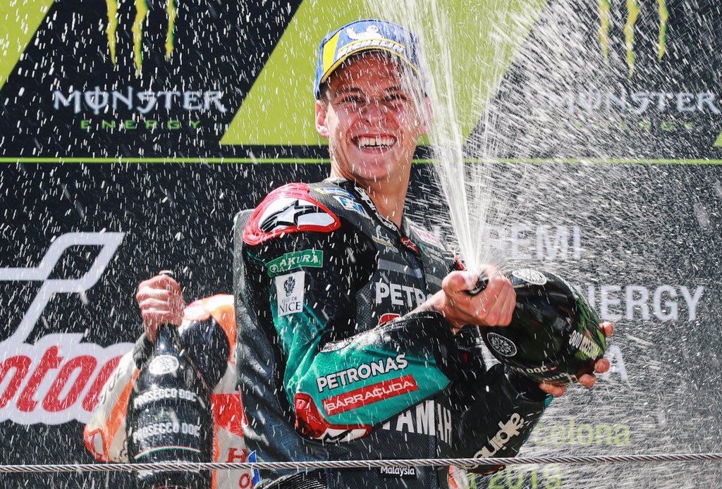 Rasakan Podium Pertama di MotoGP Usai Operasi, Bekas Luka Fabio Quartararo Melebar