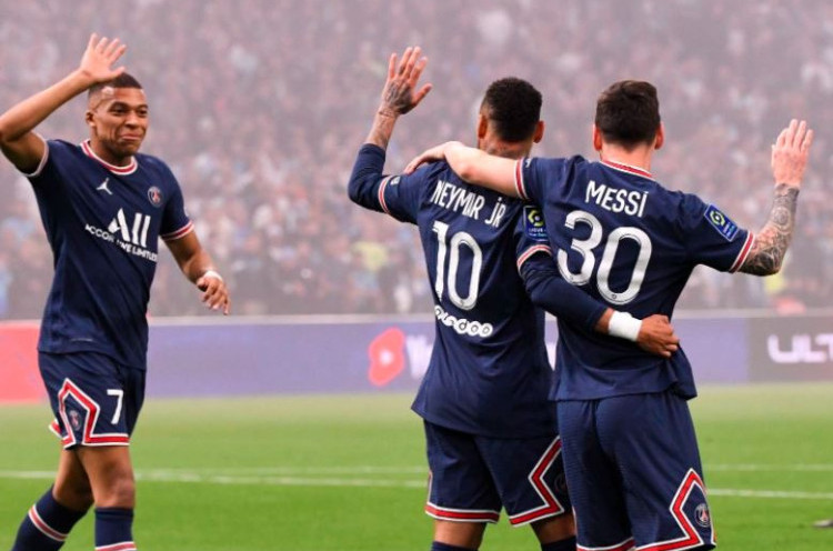 Trisula Lini Depan PSG: Messi, Mbappe, dan Neymar Telat Panas