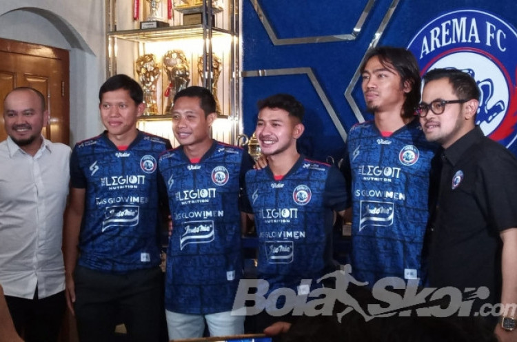 Evan Dimas dkk Resmi Diperkenalkan, Arema FC Usung Juara Liga 1 2022/2023