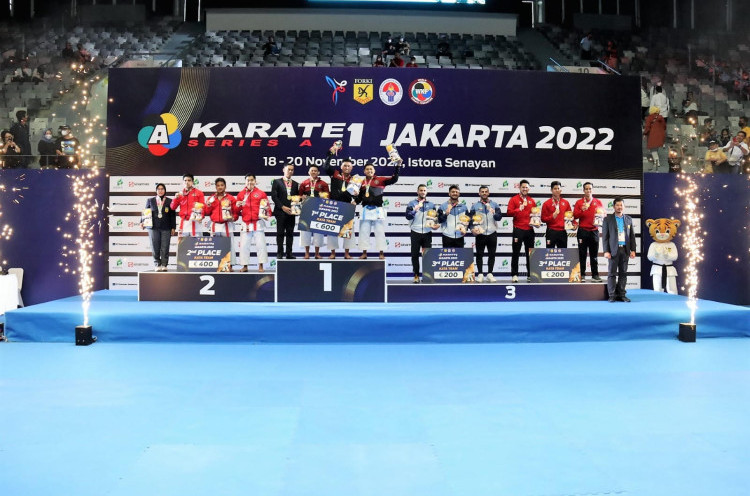 Lampaui Target PB FORKI, Indonesia Rebut 3 Emas di Kejuaraan Karate Internasional WKF Series A 2022
