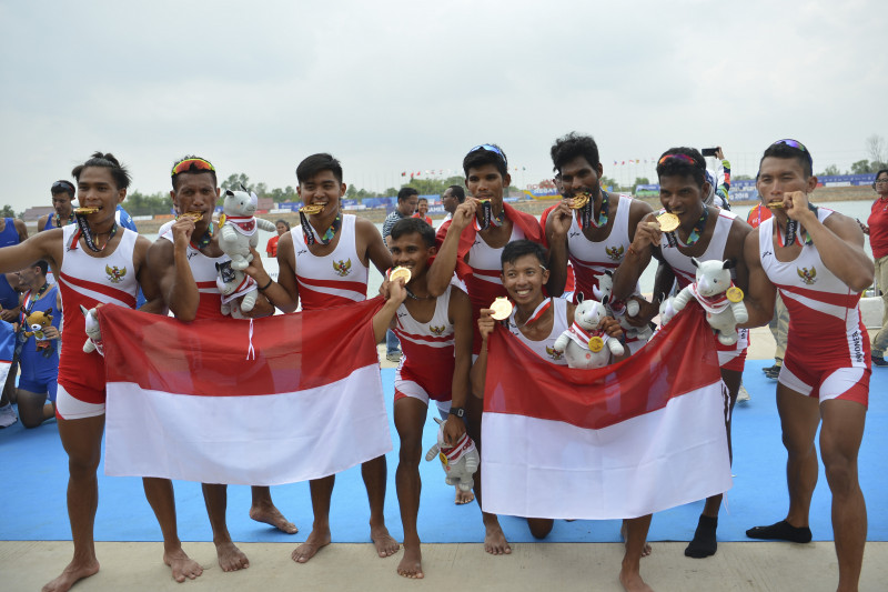 Dayung Persembahkan Medali Emas Asian Games 2018 Kesembilan untuk Indonesia