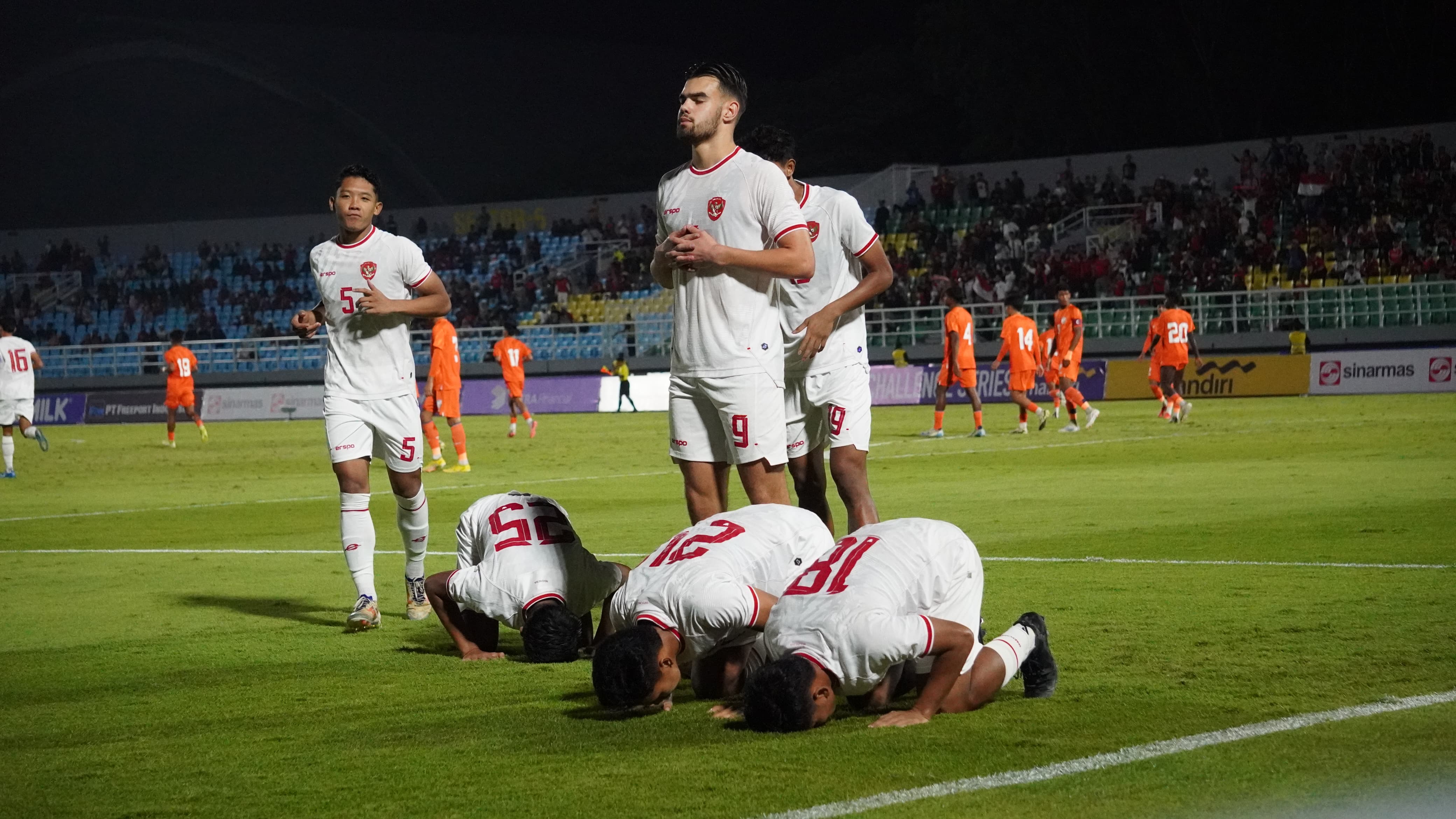 Timnas Indonesia U-20 Pesta 4 Gol ke Gawang India