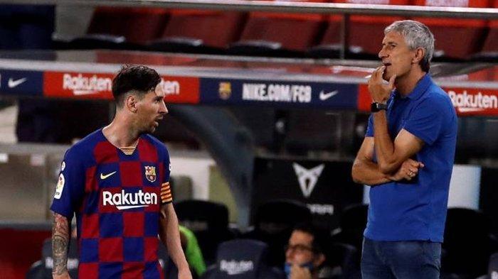 Pembelaan Quique Setien Usai Dikritik Lionel Messi