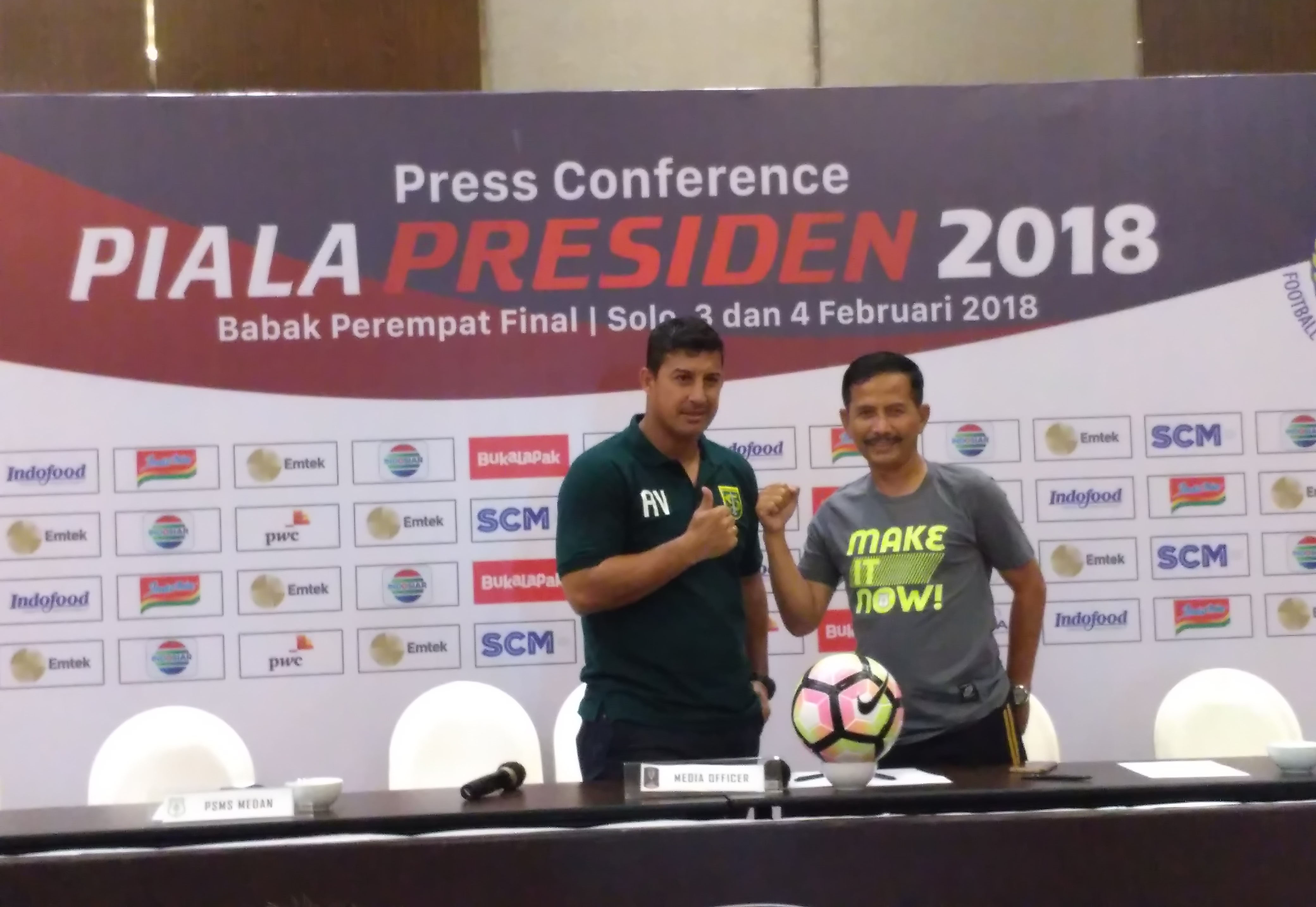 Kata Alfredo Vera dan Djadjang Nurdjaman soal Laga Persebaya Vs PSMS Medan