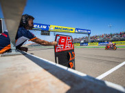 Lomba MotoGP Aragon: Marc Marquez Quadruple, Pembalap Yamaha Bermasalah Keausan Ban