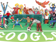 Google Doodle Sambut Dimulainya Piala Dunia 2018 
