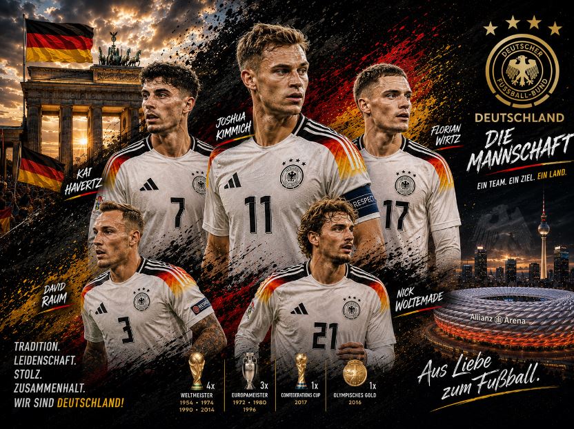 Profil Tim Kandidat Juara Piala Dunia 2026: Timnas Jerman, Raksasa Sepak Bola yang Tertidur