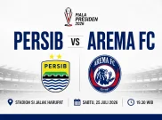 Cara Menonton Secara Gratis dan Link Streaming Persib vs Arema FC di Piala Presiden 2026