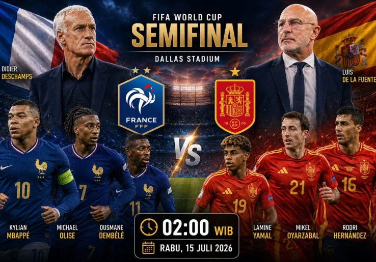 Prediksi dan Statistik Prancis vs Spanyol: Bak Duel Pedang Melawan Perisai