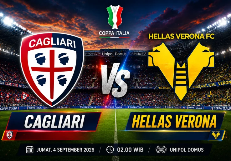 Prediksi dan Link Streaming Cagliari vs Hellas Verona: Duel Panas di Coppa Italia