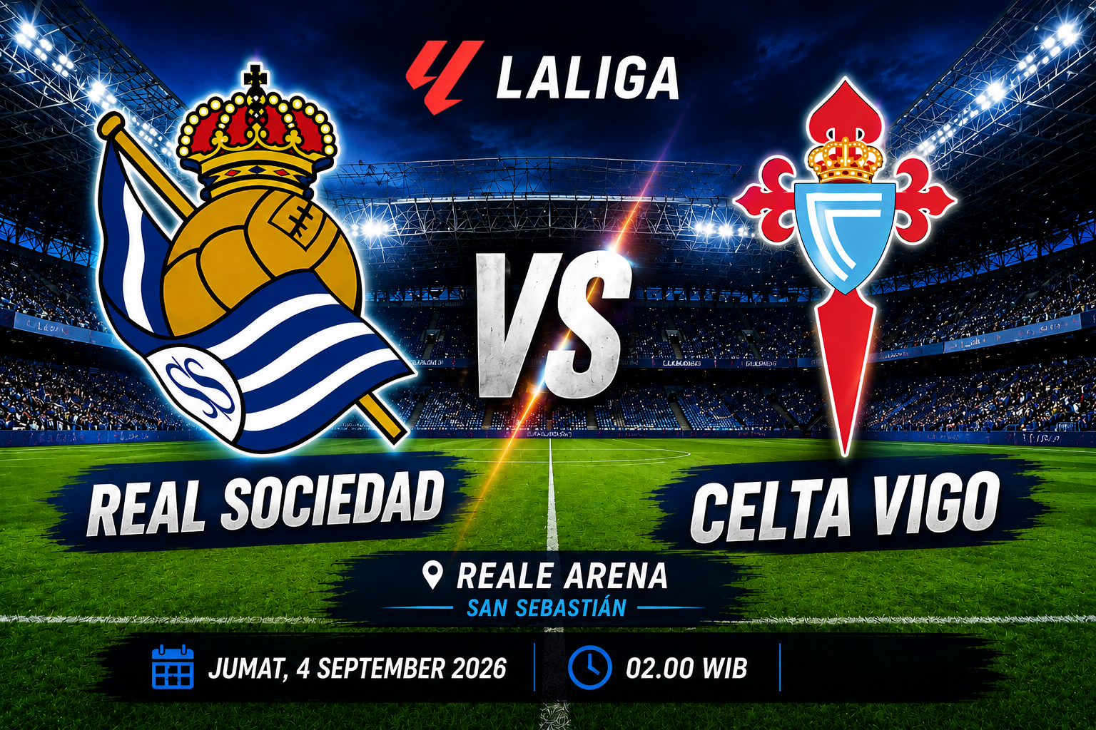 Cara Menonton dan Link Streaming Real Sociedad vs Celta Vigo, Live di Sini