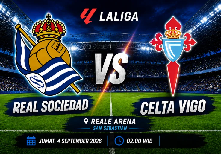 Cara Menonton dan Link Streaming Real Sociedad vs Celta Vigo, Live di Sini