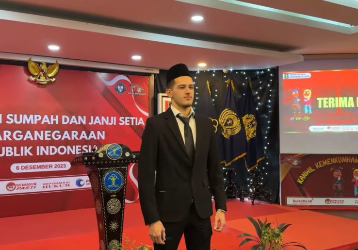 Justin Hubner Sah Menjadi WNI