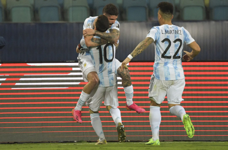 Copa America 2021 - Argentina 3-0 Ekuador: Aksi Gemilang Lionel Messi Bawa La Albiceleste ke Semifinal