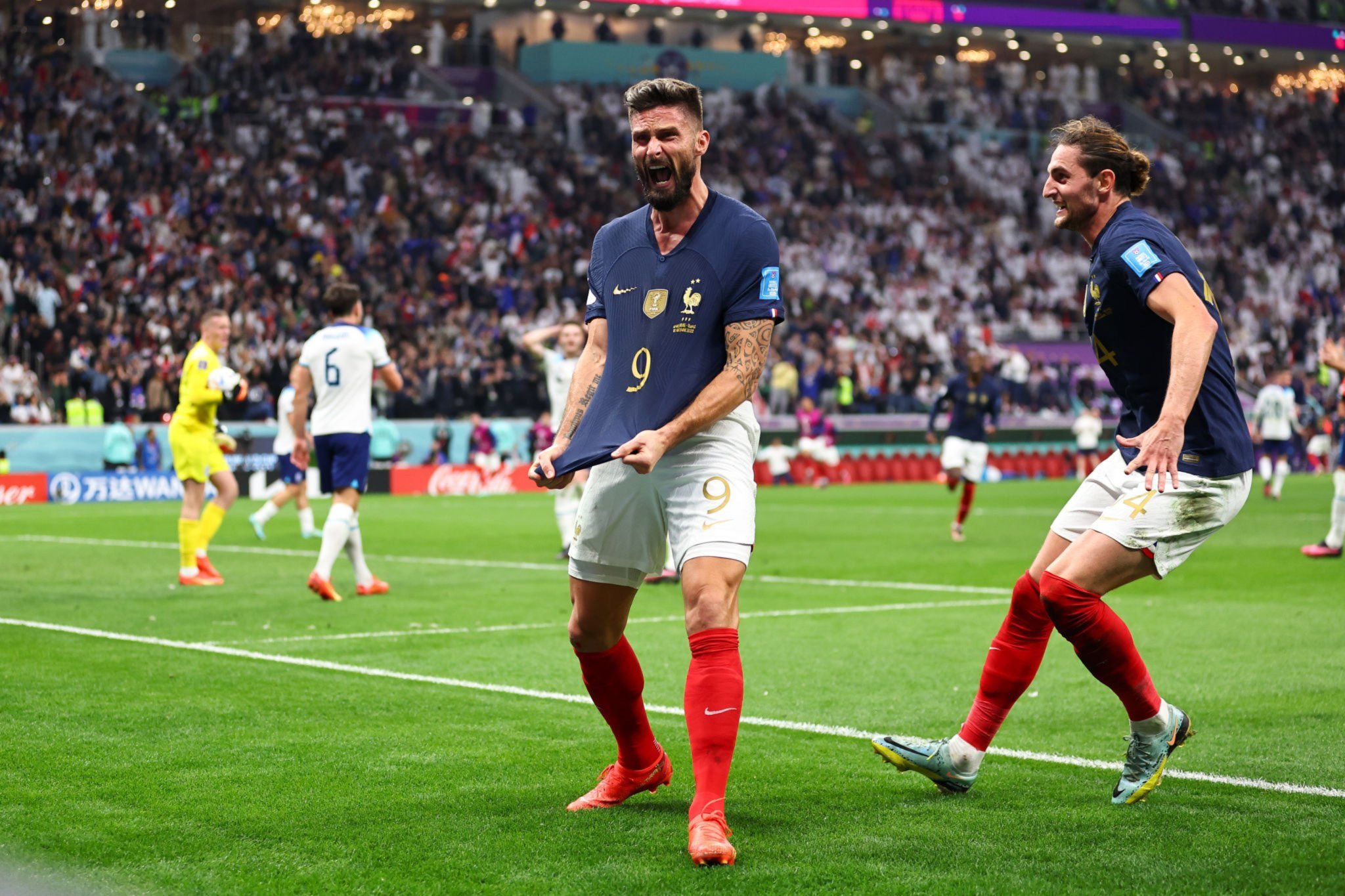 Inggris 1 2 Prancis Olivier Giroud Antar Les Bleus Ke Semifinal