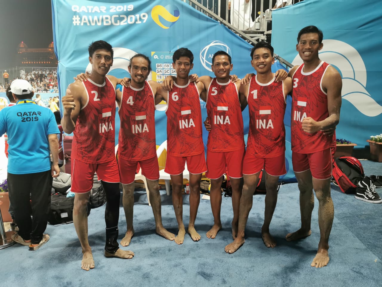 Tim Voli Pantai Indonesia Rebut Medali Perunggu World Beach Games 2019