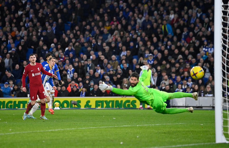 Brighton 3-0 Liverpool: Solly March Jadi Mimpi Buruk untuk The Reds