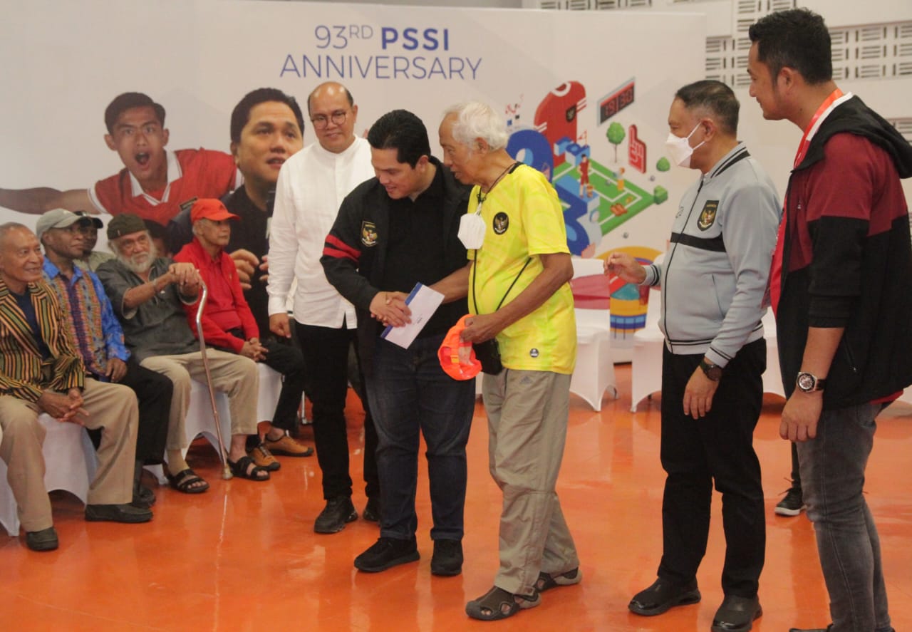 HUT Ke-93 PSSI, Erick Thohir Galangkan Etos Kerja yang Giat dan Kompak