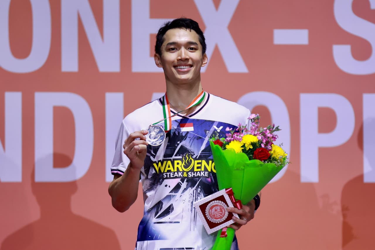 Hasil India Open 2026: Jonatan Christie Raih Posisi Runner-Up