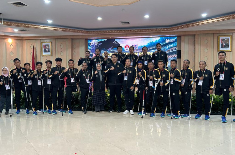 Menpora Lepas Timnas Sepak Bola Amputasi ke Turnamen di Malaysia