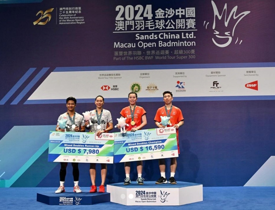 Hasil Macau Open 2024: Indonesia Rebut Dua Medali Perak
