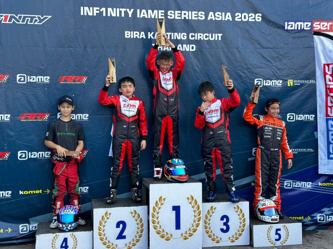 ‘Si Anak Dewa’ Darren Arthur Gani Harumkan Nama Indonesia, Raih Runner Up IAME Asia Seri 3 di Thailand