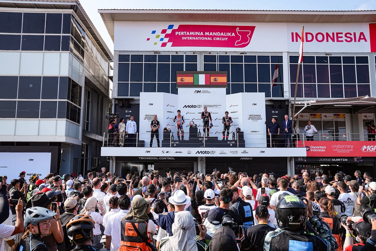 Podium MotoGP Indonesia 2026. (dok. Kemenpora)