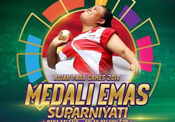 Suparniyati Tambah Medali Emas Indonesia di Asian Para Games 2018