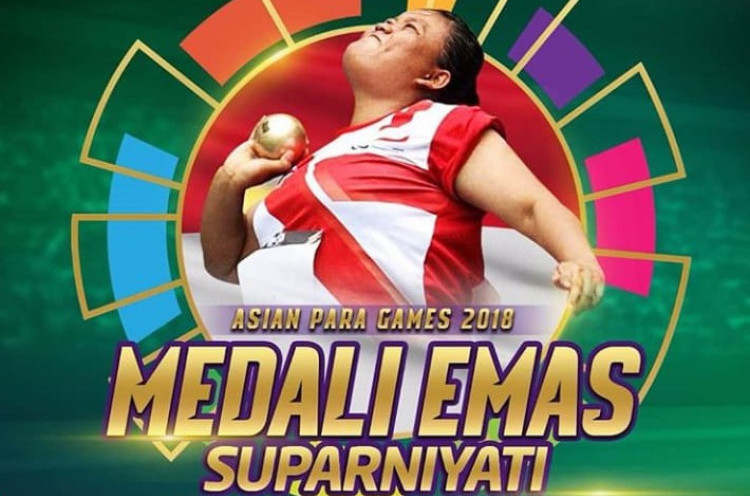 Suparniyati Tambah Medali Emas Indonesia di Asian Para Games 2018
