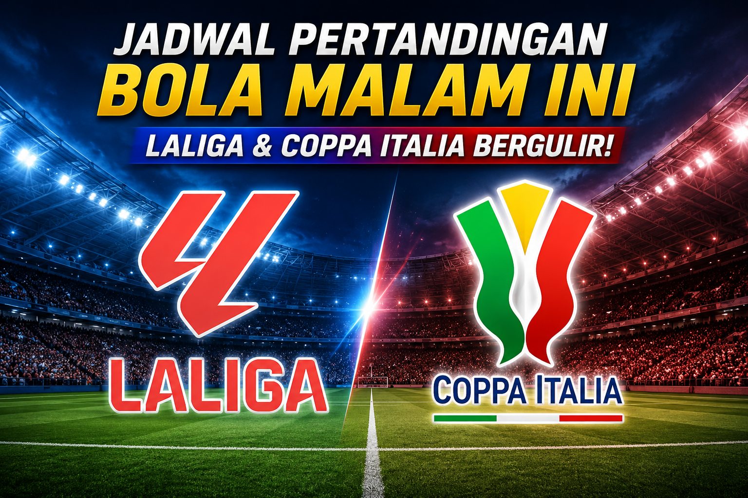 Jadwal Pertandingan Bola Malam Ini: Laga Seru LaLiga dan Coppa Italia