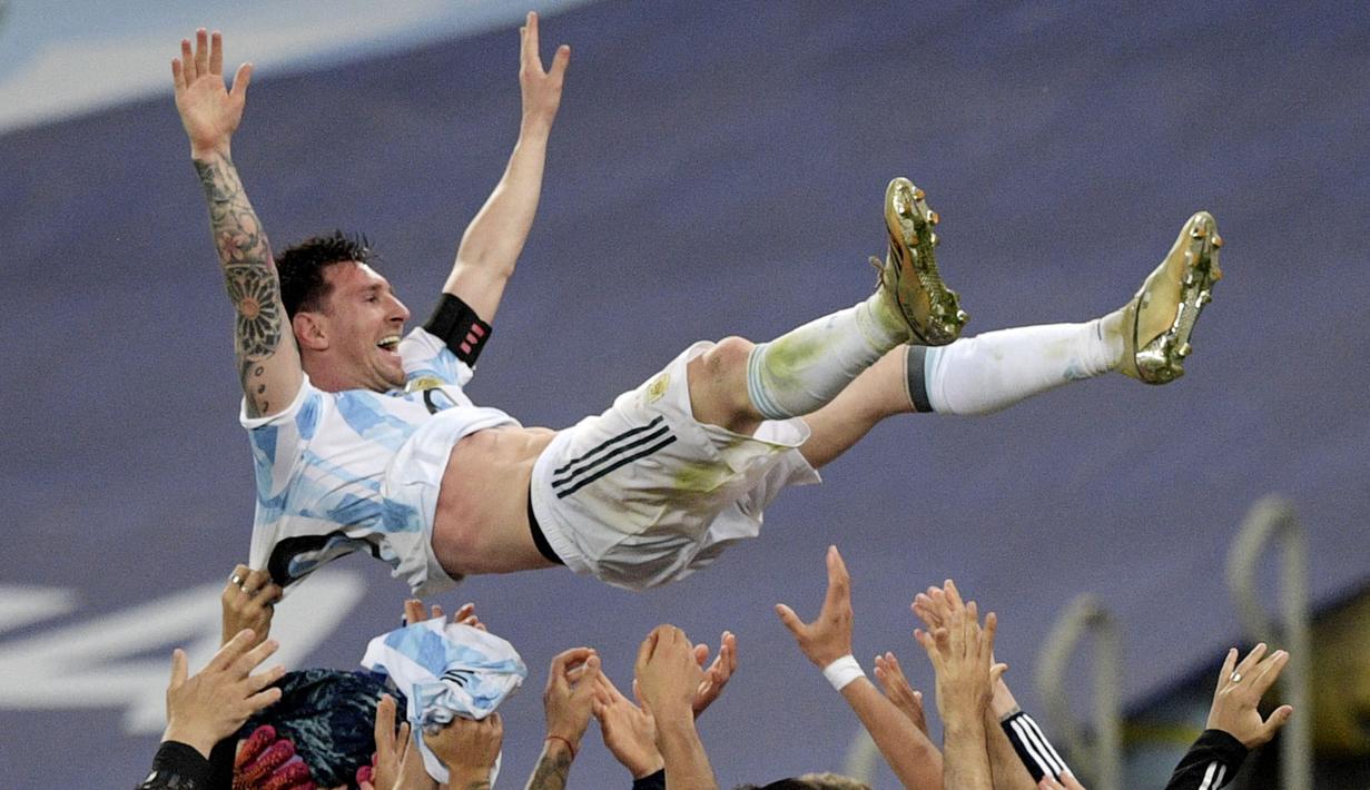 Rayakan Gelar Copa America 2021, Lionel Messi Singgung Maradona