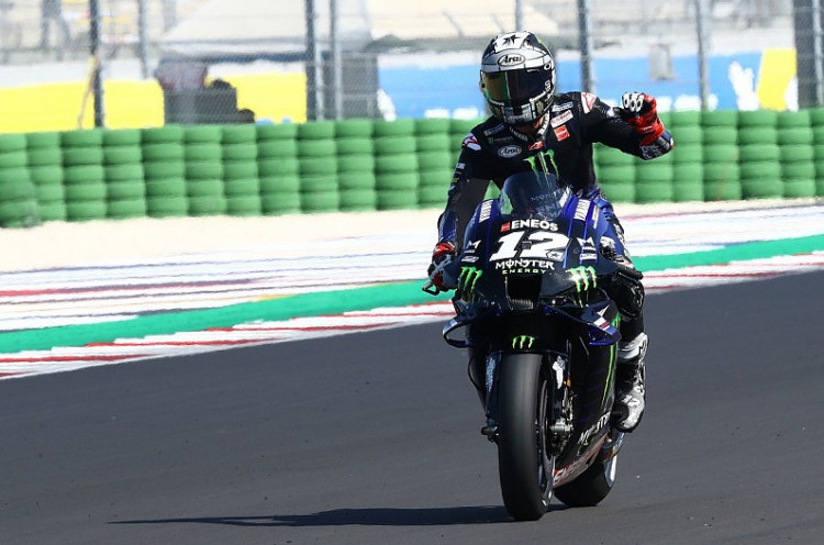 MotoGP San Marino: Pecahkan Rekor Lap Misano, Vinales Pole Position