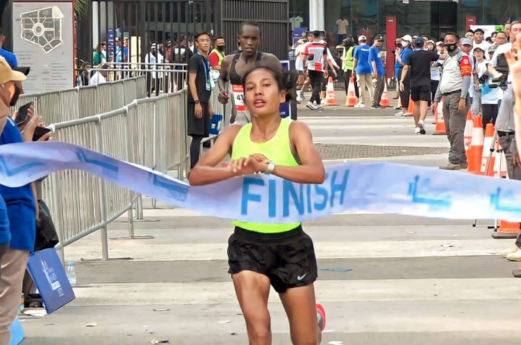 Odekta Naibaho Jadi yang Tercepat di Jakarta Marathon
