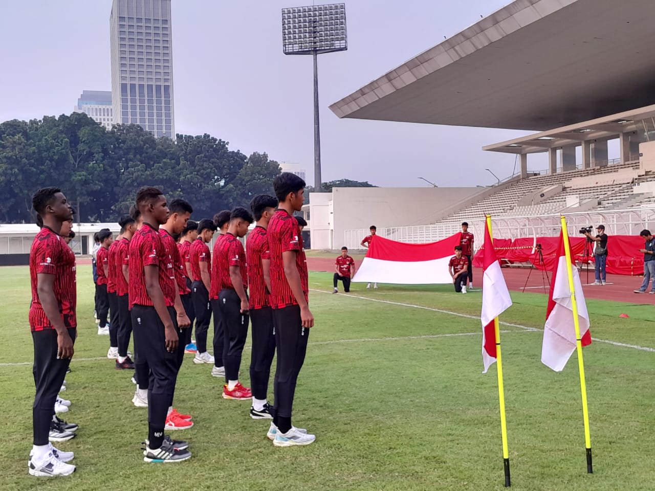 Gelar Upacara, Timnas U-20 Maknai HUT ke-79 Republik Indonesia sebagai Awal Kebangkitan Sepak Bola Tanah Air