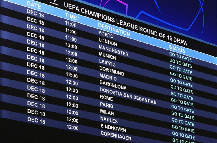 Jadwal Siaran Langsung Babak16 Besar Liga Champions Tengah Pekan Ini: Live Televisi Nasional